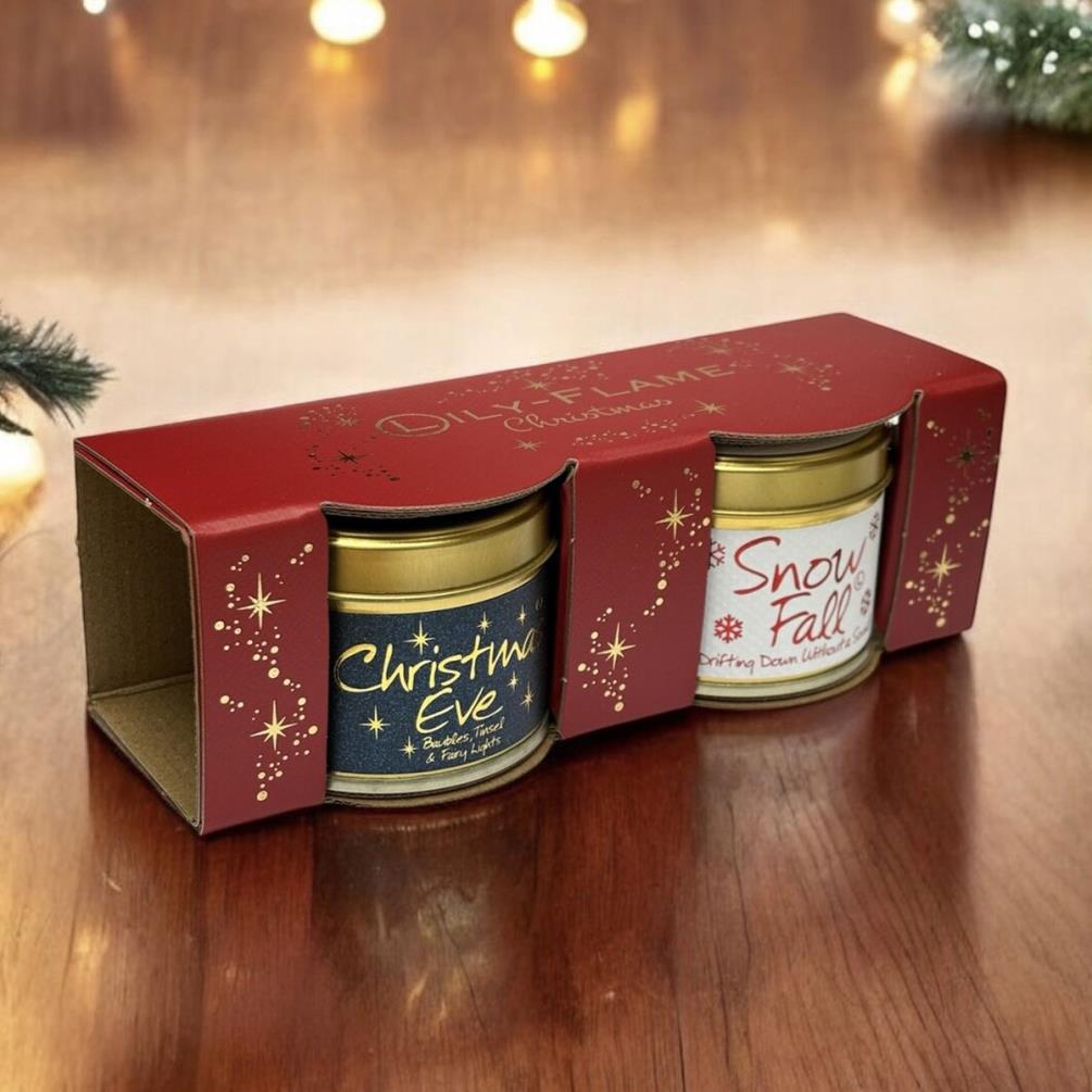 Lily-Flame Christmas 2 Mini Tin Candle Gift Set Extra Image 1